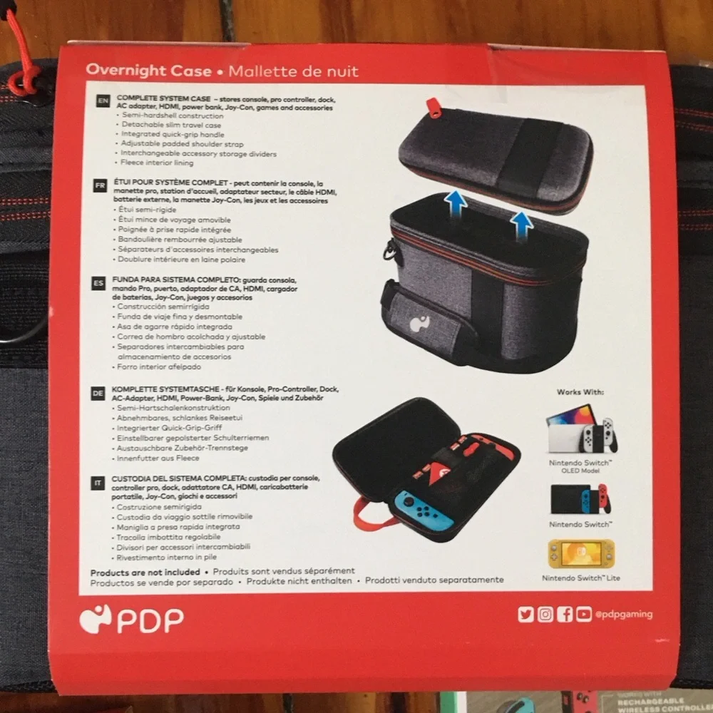 NIB PowerA Nintendo Switch Charger Controller and Travel Case Accessories Bundle